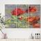 Designart - Red Poppies - Cottage Canvas Artwork